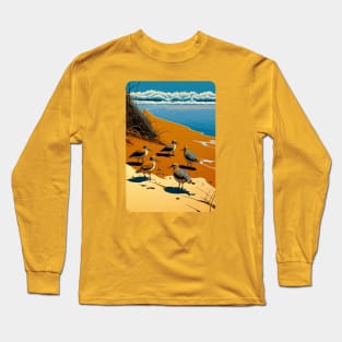 Sandpipers on the shore Long Sleeve T-Shirt